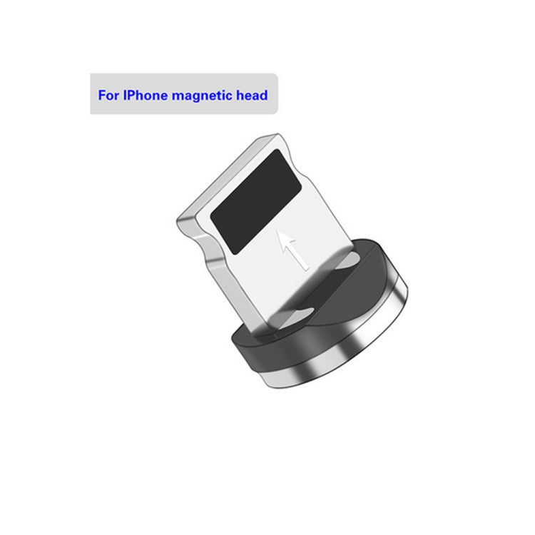 Câble de chargement USB vers 8 broches magnétique coloré pour téléphone portable Longueur : 1 m (lumière rouge)