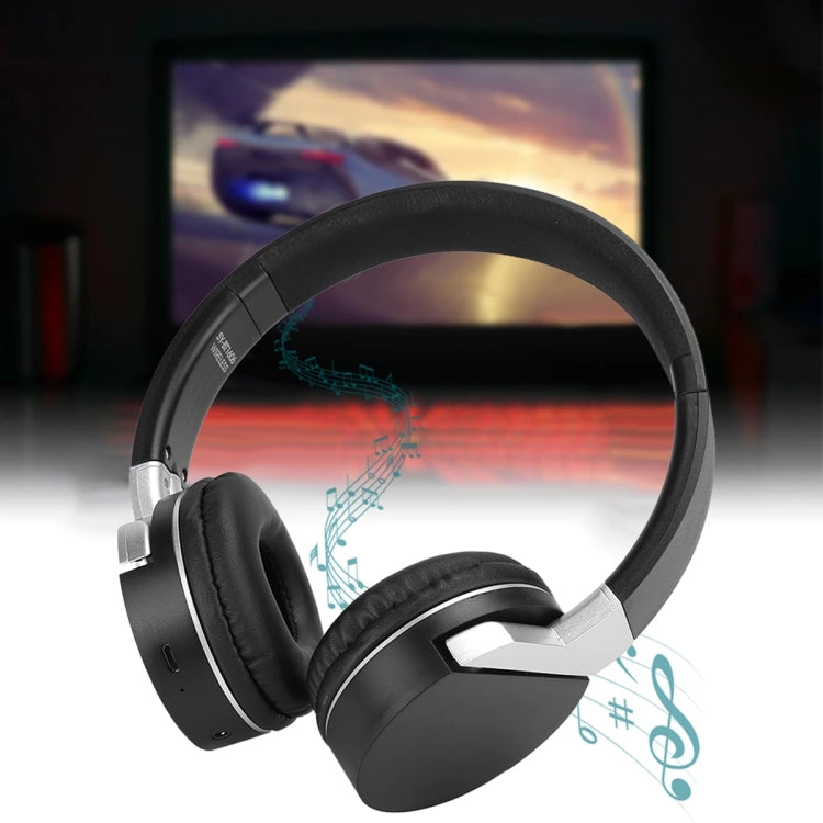BT1606 Auriculares Inalámbricos Stereo Bluetooth plegables montados en la Cabeza Bluetooth 5.0 con Micrófono Conector de Audio de 3.5 mm