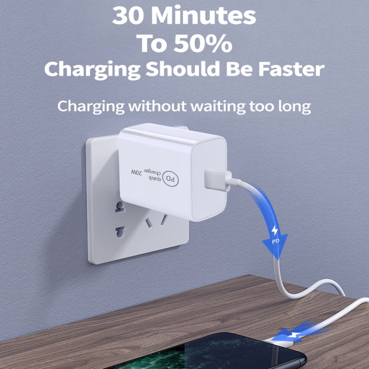SDC-20W PD 20W Travel Charger with USB-C / Type C interface Single UK Plug