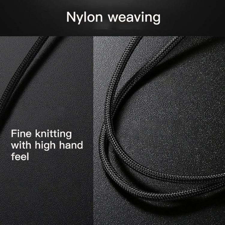 PD 18W USB-C / TYPE-C to 8 PIN Nylon Braided Data Cable is suitable for IPHONE / IPAD series Length: 1.5m (Silver)