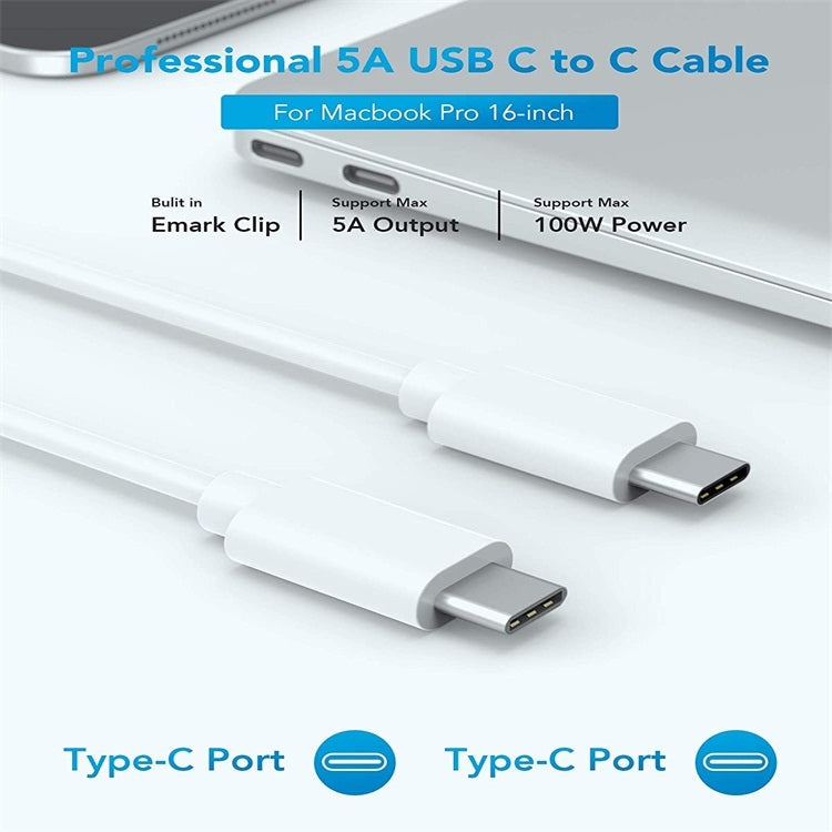 Portable Portable 30W USB-C / TYPE-C Adapter with 1.8M USB-C / Type-C to USB-C / Type-C Charging Cable UK Plug