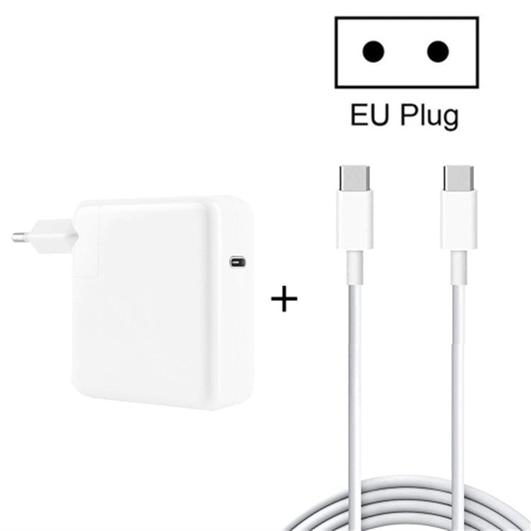 Adaptateur Portable Portable 30W USB-C / TYPE-C avec câble de charge USB-C / Type-C vers USB-C / TYPE-C 1,8 M Prise UE