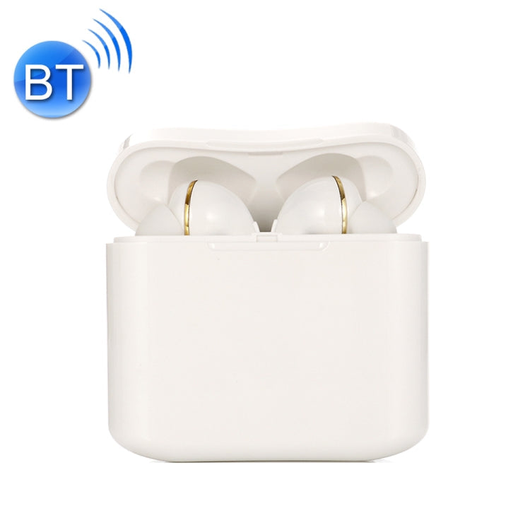 TWS1 Bluetooth TWS5.0 Copper Ring Speaker Binaural TRUE STEREO TOUCH BLUETOOTH Headphones (White)
