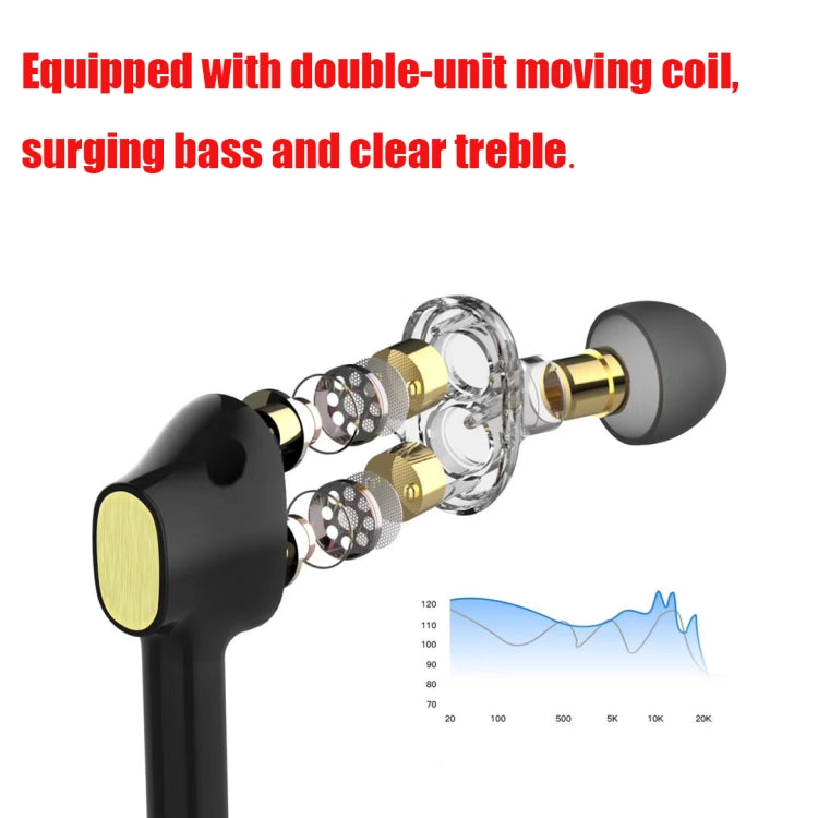 TWS-07B Écouteurs stéréo Bluetooth 5.0 dans les écouteurs intra-auriculaires avec boîte de chargement à affichage numérique (Noir)