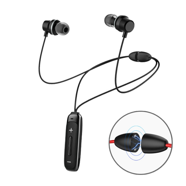 BT315 Sport Auriculares Bluetooth Auriculares Stereo Inalámbricos Bluetooth 4.1 Auriculares con Micrófono Auriculares Deportivos con bajos Magnéticos (Negro)