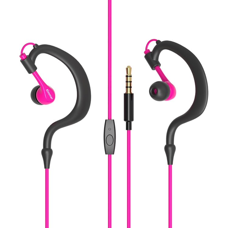 Kimmar R02 Écouteur ergonomique à crochet d'oreille avec haut-parleur IPX5 Mode étanche 10 mm (Violet)