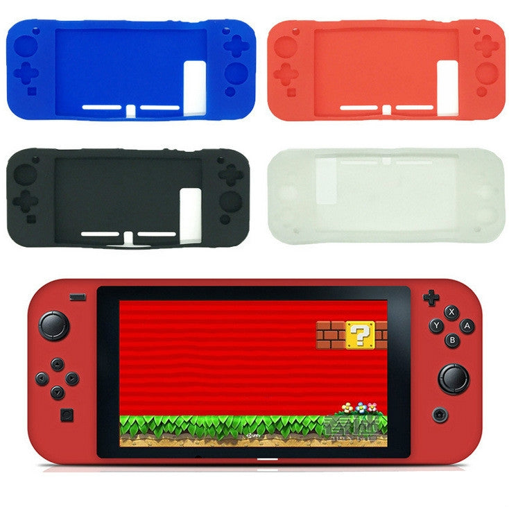 Silicone Protection Case All-inclusive Rubber Cover For Switch Game Console (Red)