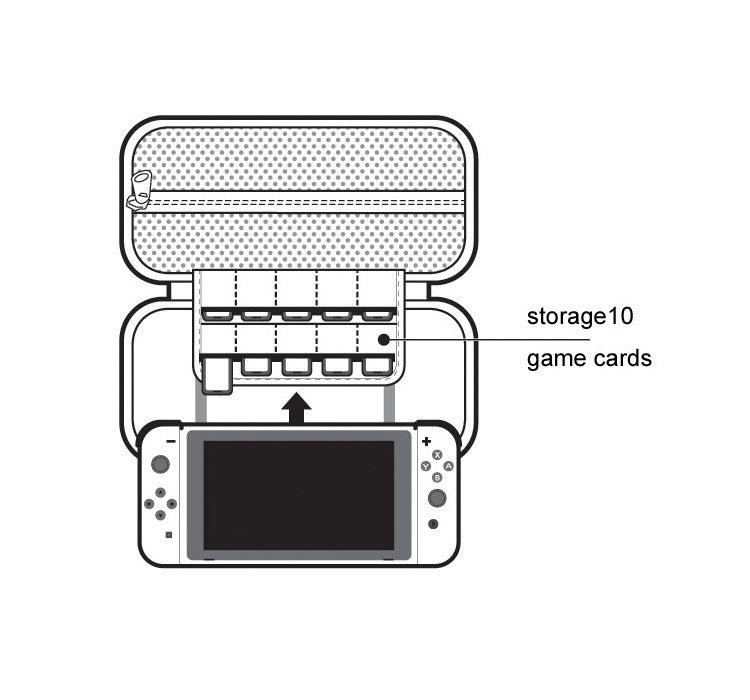 DOBE TNS858 For SWAP MACHINE Deck Cover Storage Bag Case EVA Hard Pack Storage Box