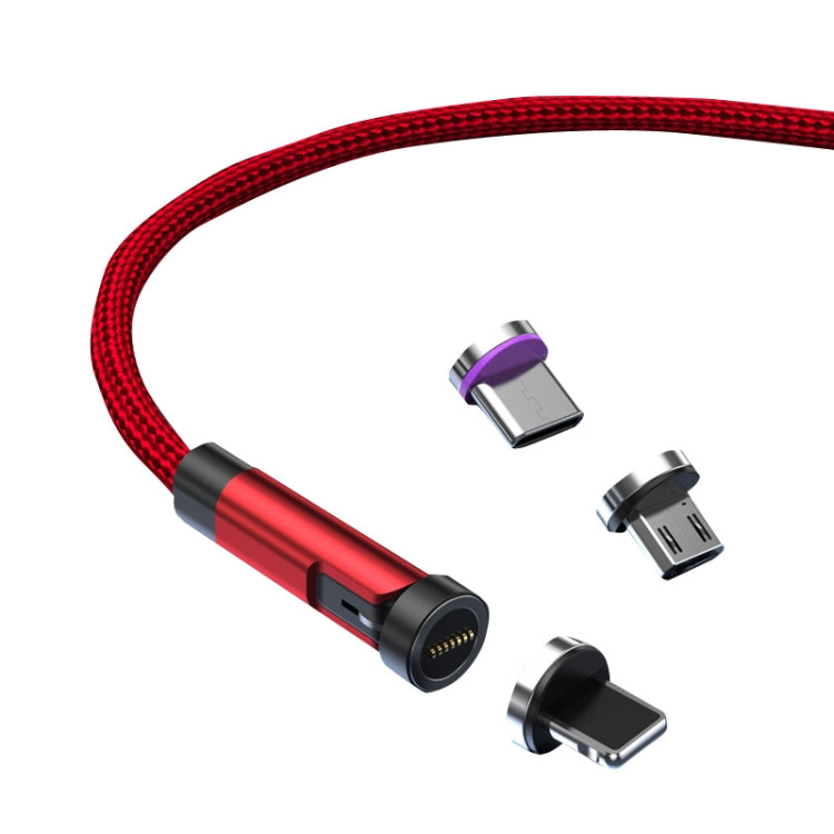 CC57 Câble de données de charge rapide magnétique pivotant à 540 degrés Longueur du câble : 1 m (rouge)