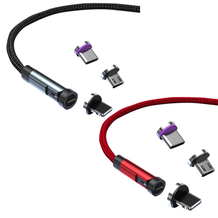 CC57 Cable de Datos de Carga Rápida Magnético giratorio de 540 grados longitud del Cable: 1 m (Rojo)