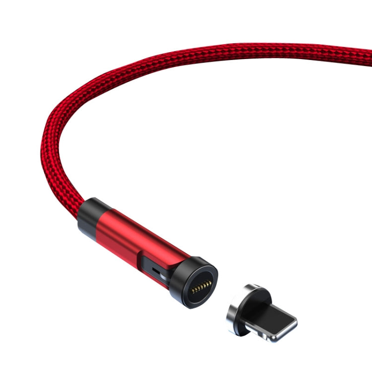 CC57 Cable de Datos de Carga Rápida Magnético giratorio de 540 grados estilo: 1 m + Cabezal de 8 Pines (Rojo)