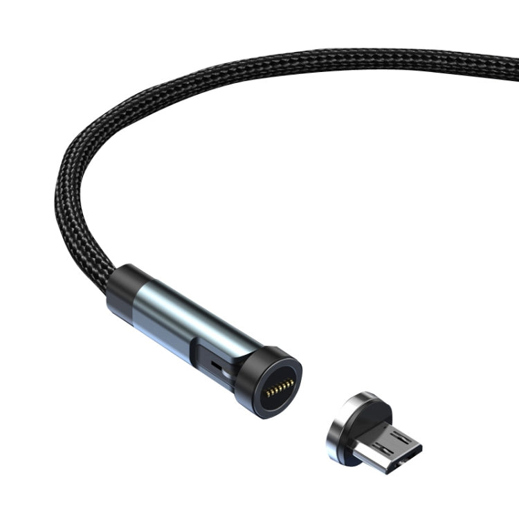 CC57 Câble de données de charge rapide magnétique pivotant à 540 degrés Style : 1 m + tête Android (noir)