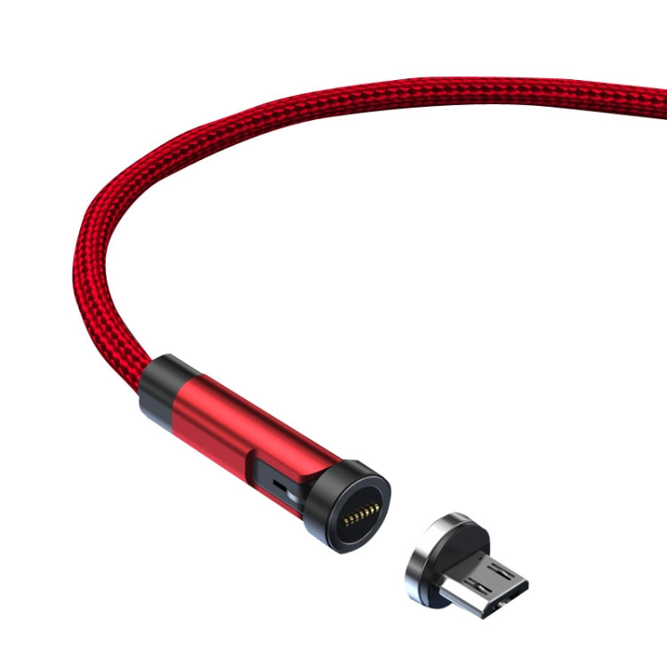 CC57 Cable de Datos de Carga Rápida Magnética rotativa de 540 grados estilo: 2 m + Cabezal de Android (Rojo)