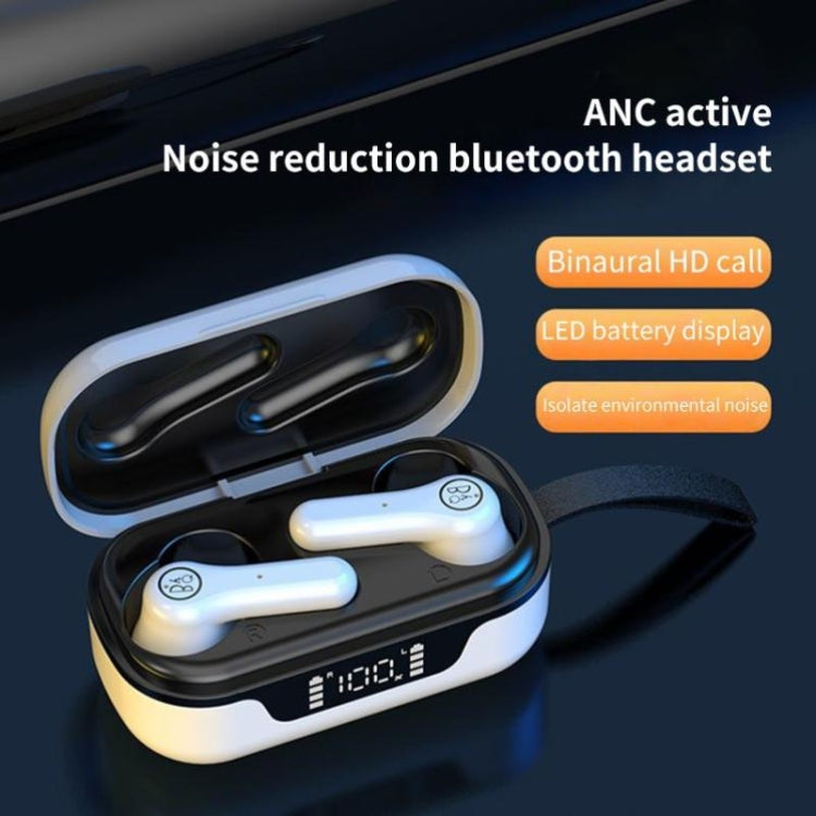 ANC PRO Touch 5.0TWS Master-Slave Switch Wireless Bluetooth Headphones Intelligent Noise Cancellation (Black)