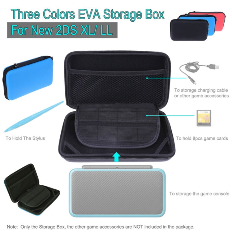 For Nintendo 2DS XL Hard EVA Protective Protective Case Cover (Sky Blue)