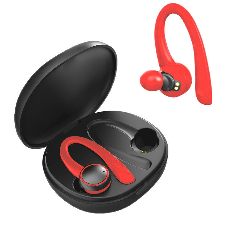 Écouteurs intra-auriculaires de sport sans fil T7 Pro Double casque Bluetooth 5.0 (rouge)