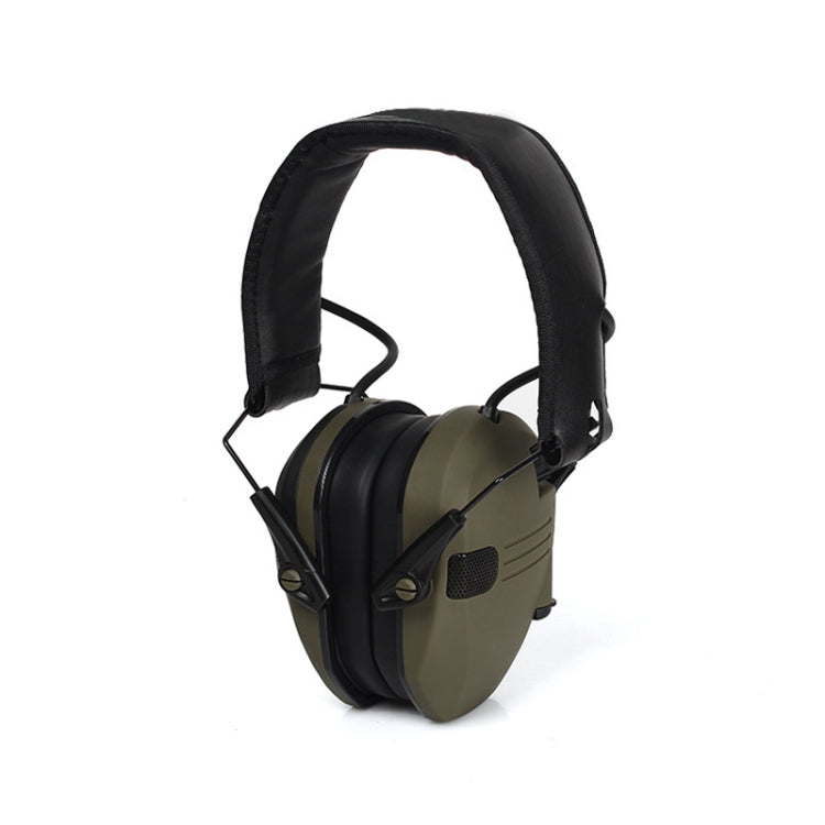 Casque antibruit tactique pour la protection auditive de chasse en plein air pour les cache-oreilles pliables de tir électronique (vert)
