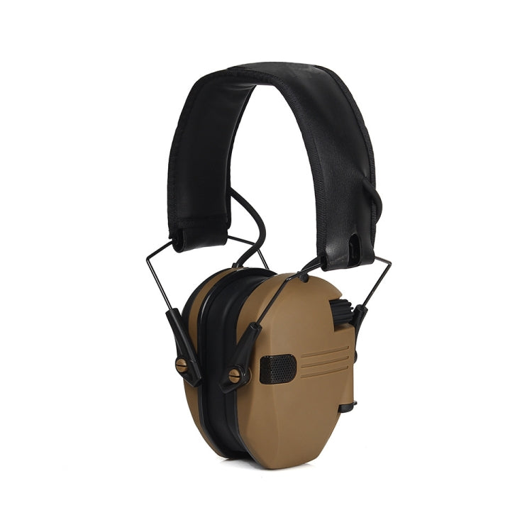 Casque antibruit tactique pour la protection auditive de chasse en plein air pour les cache-oreilles pliables de tir électronique (Kaki)