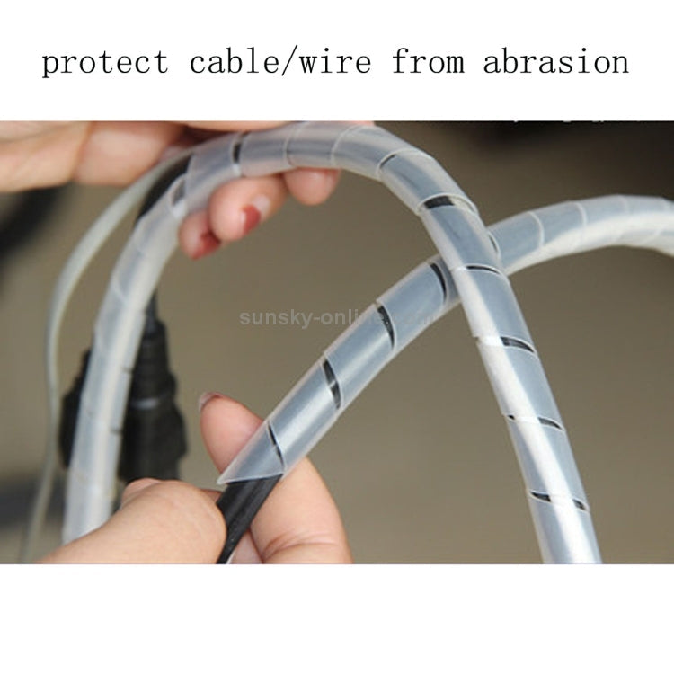 Tubo de enrollamiento aislado con cinta Protectora de Cables modelo: 14 mm / 5 m de longitud (Negro)