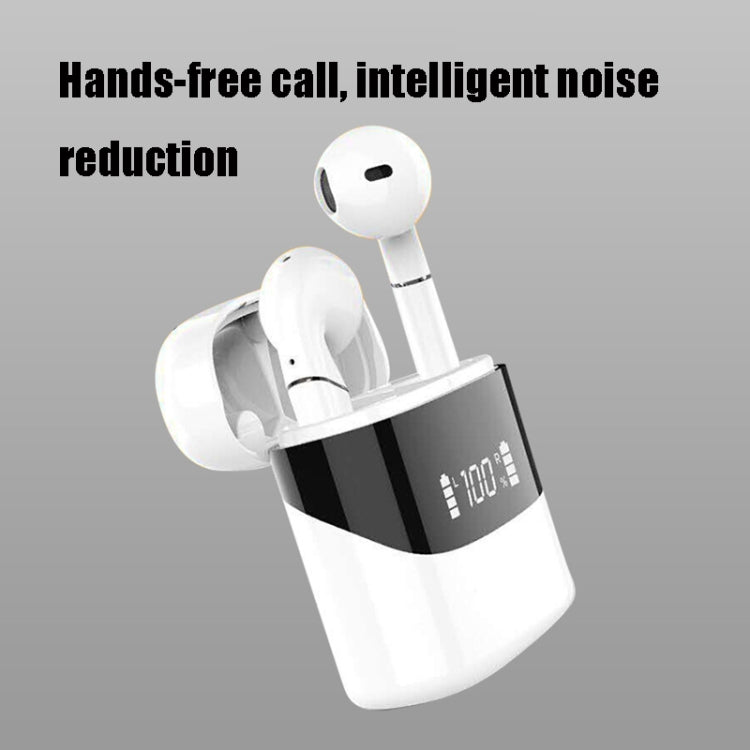 I19 TWS Active Noise Canceling Wireless Bluetooth Earphone (White)