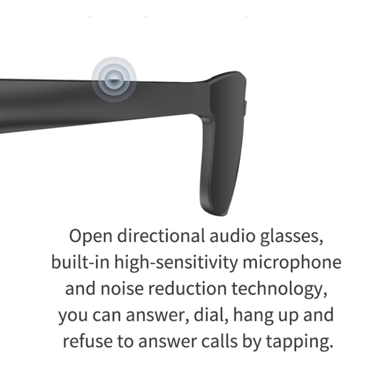 A13 Smart Audio Lunettes de soleil Casque Bluetooth (Gris foncé)