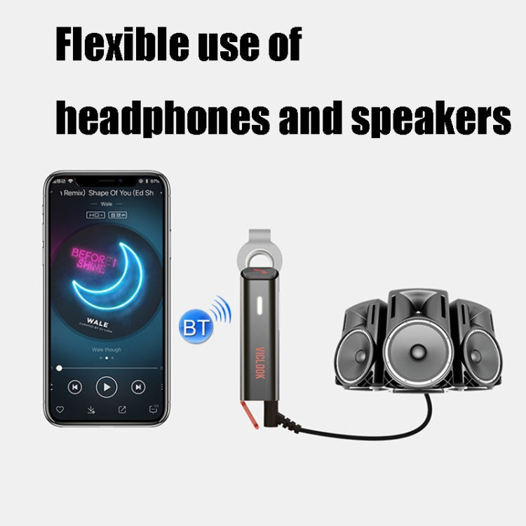 VICLOOK Sports Prise en charge des écouteurs Bluetooth sans fil Interface audio 3,5 mm (Violet)