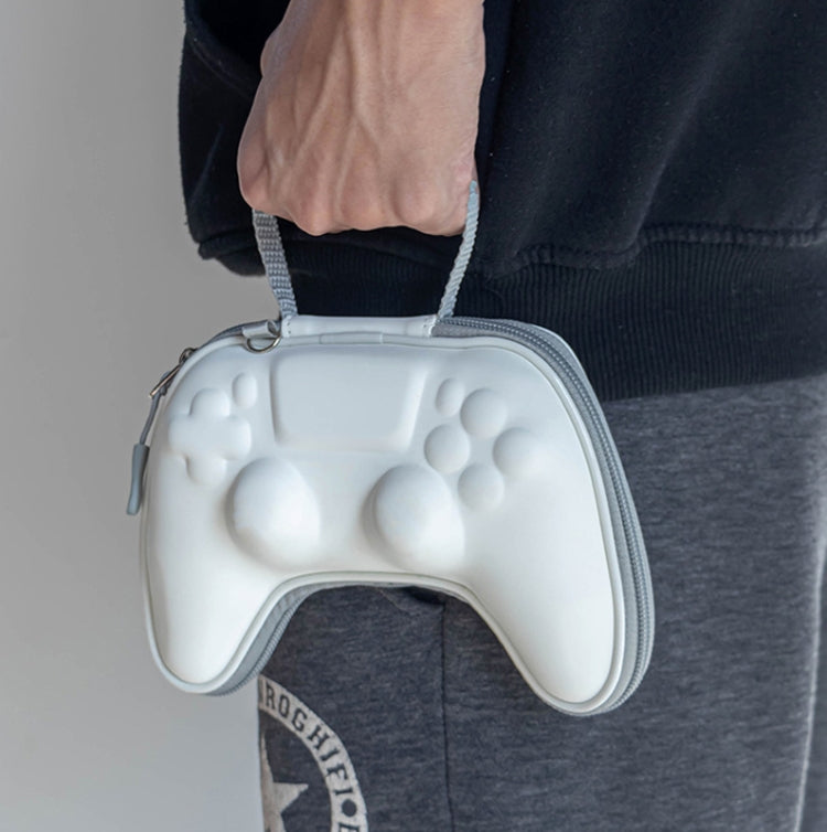 2 PCS Gamepad Aufbewahrungstasche EVA Tragbare Schutzhülle für PS5 (Weiß)