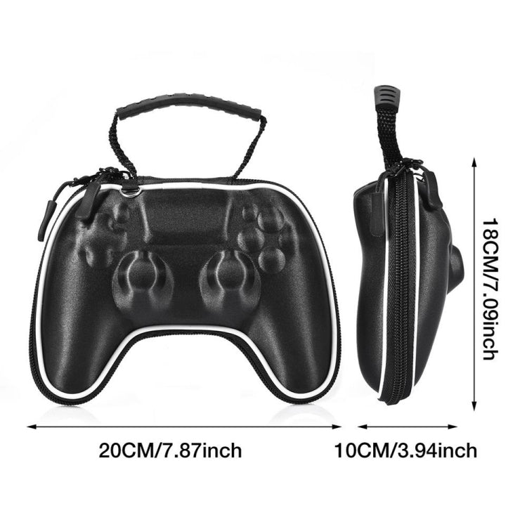 EVA Satin Cloth Gamepad Bag Sac de rangement portable pour PS5 (Gris)