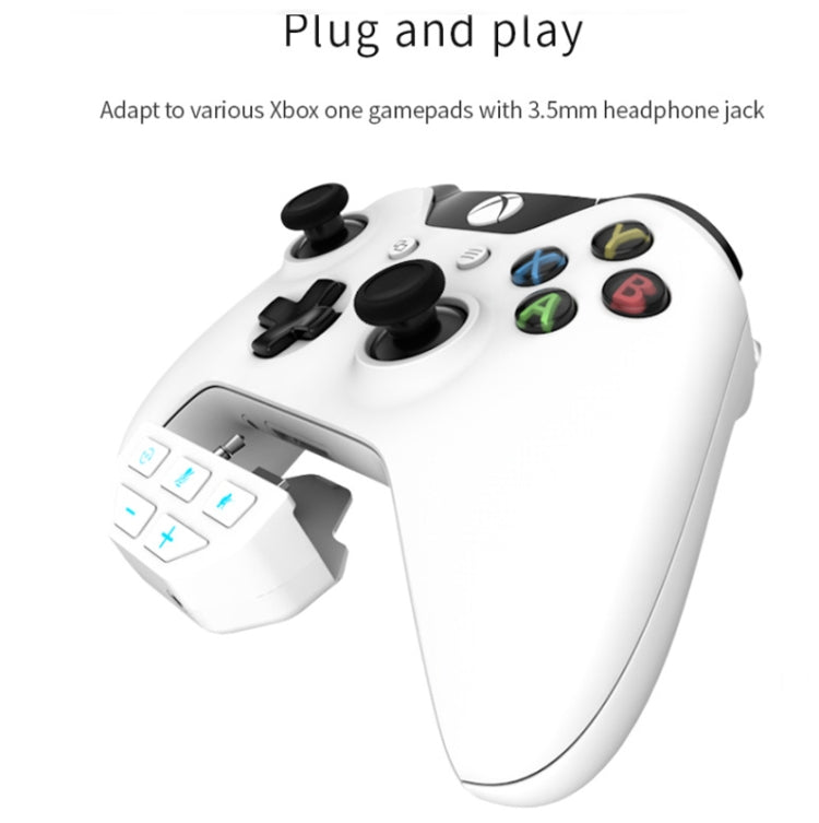 Adaptador de Auriculares de Tarjeta de sonido de gamepad Para Xbox One Xbox Series / X / S / PS5 (Blanco)