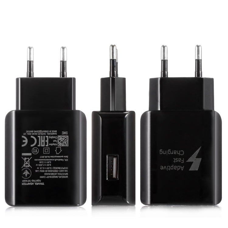 QC 2.0 D5 Quick Charger Travel Charging Adapter (EU Plug Black)