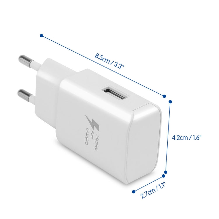 QC 2.0 D5 Quick Charger Travel Charging Adapter (EU Plug White)