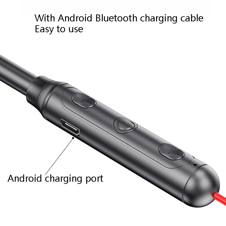 Auriculares Bluetooth Deportivos de silicona líquida para colgar en el cuello Auriculares Stereo de graves pesados (Azul cristal)