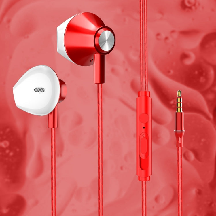 F10 Smart Wire Control Auriculares Deportivos Universales para Auriculares con Micrófono (Rojo)