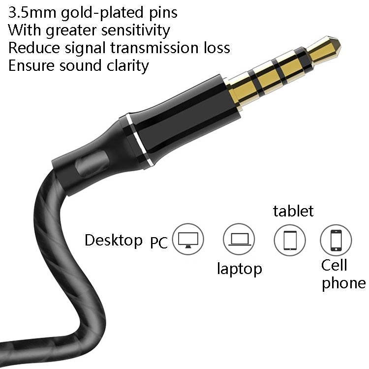 F10 Smart Wire Control Auriculares Deportivos Universales con Micrófono (Plateado)