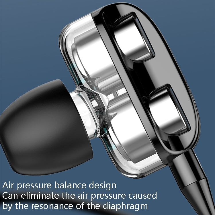 Réglage des écouteurs intra-auriculaires 3,5 mm contrôlé par smartphone (haut-parleur unique (noir))