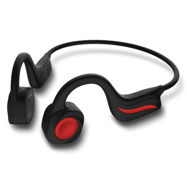 B20 Écouteur de natation à conduction sans fil à chargement osseux à aspiration magnétique (rouge)