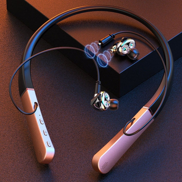M2S Hanging Neck Bluetooth Universal In-Ear Sports Casque sans fil (Bluetooth + ligne 3,5 mm avec microphone)