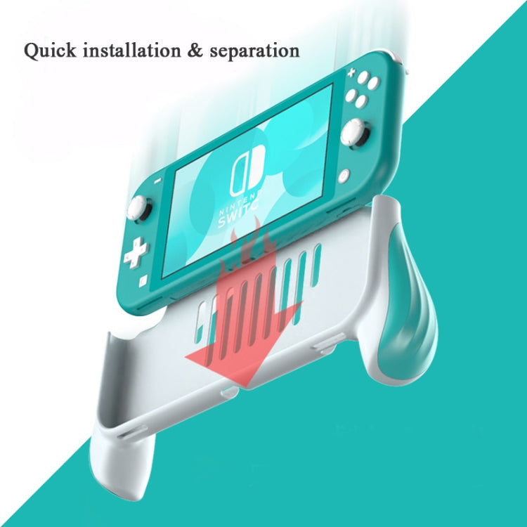 2 PCS GamePad Grip Funda Funda Para Nintendo Switch Lite (Gris Oscuro)
