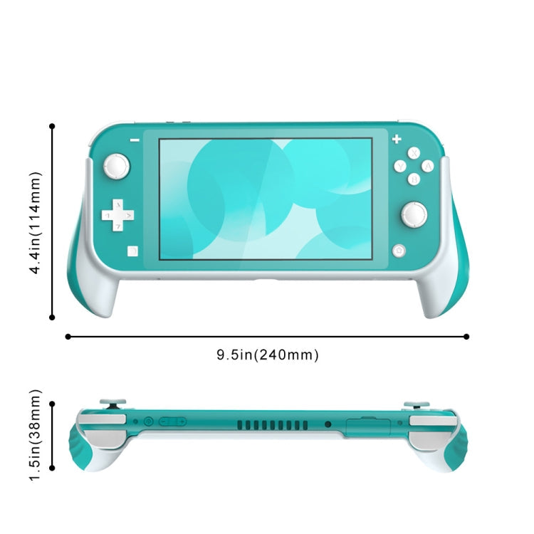 2 PCS GamePad Grip Case Cover Case für Nintendo Switch Lite (Dunkelgrau)