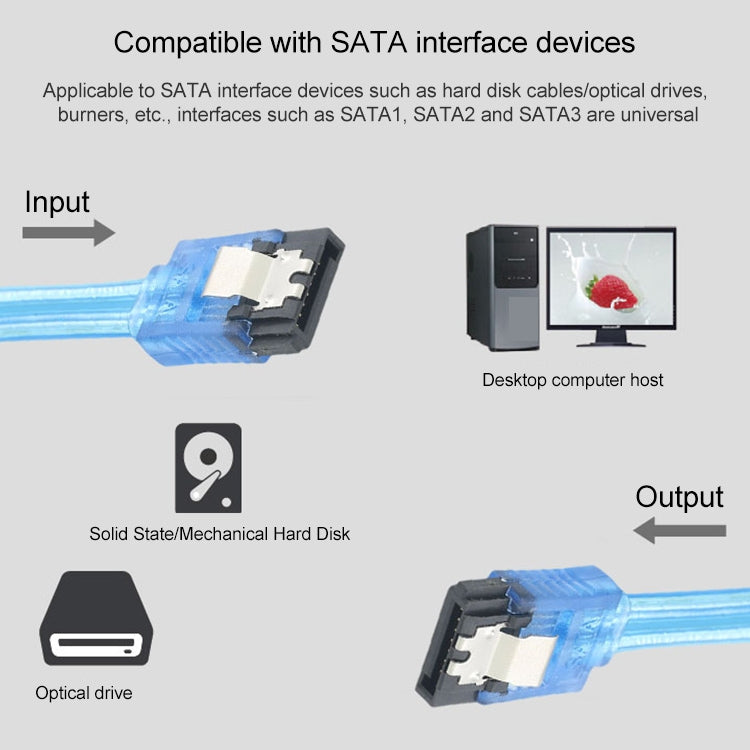 SATA Data Cable Hard Drive Lead 0.5m