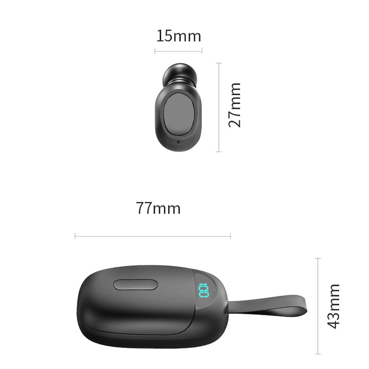 Écouteurs Bluetooth LB-60 TWS Écouteurs intra-auriculaires sport sans fil à réduction numérique (Blanc)
