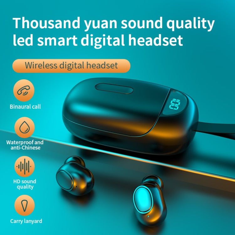 Bluetooth Headphones LB-60 TWS In-ear Digital Reduction Sport Wireless Headphones (White)
