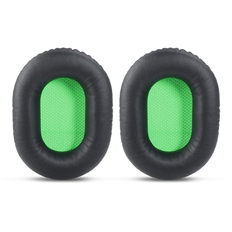2 PCS Sponge Headphone Cover pour Razer V2 Couleur: Black Skin Net Green