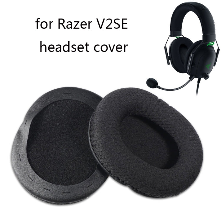 Housse de casque en éponge 2 pièces pour Razer V2 Couleur : maille noire