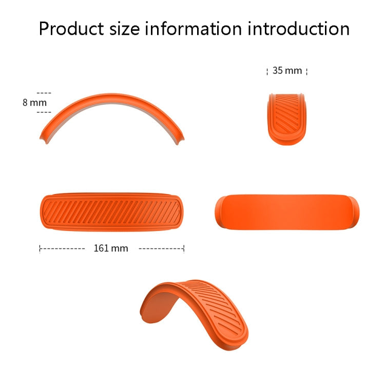 T1 Funda Inalámbrica de protección de silicona para Auriculares Bluetooth para Airpods MAX (naranja)