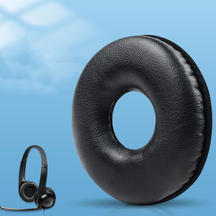Embouts de casque en éponge 2 cache-oreilles PCS pour Logitech H390 (noir)