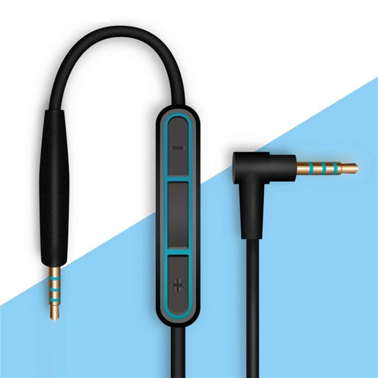 Câble audio 3 pièces 3,5 mm à 2,5 mm pour BOSE QC25 / QC35 / OE2 Longueur : 1,4 m (Bleu)