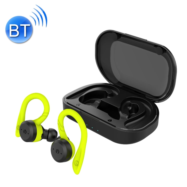 BE1032 Earpetal Étanche TWS TWS Écouteur Bluetooth sans Fil (Vert Fluorescent)