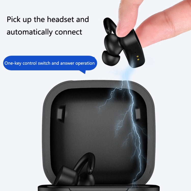 W-04 Earspiral Écouteur de sport sans fil Bluetooth TWS monté sur l'oreille Couleur: Noir