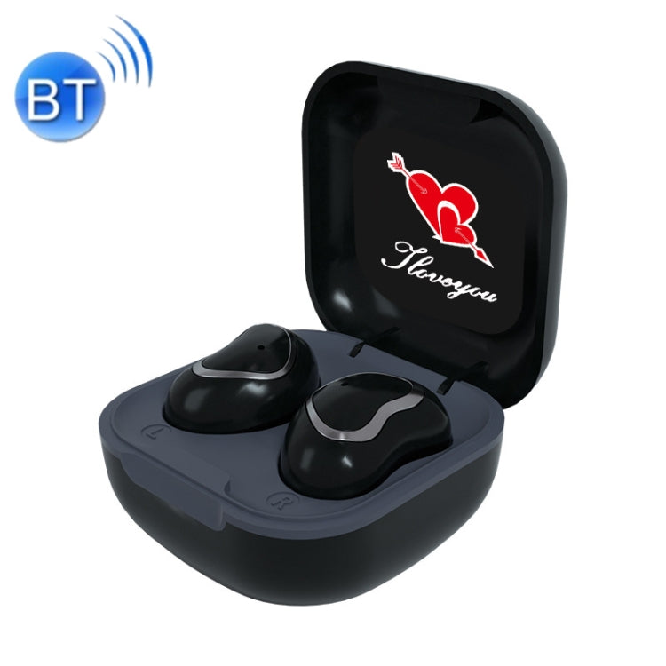 TWS-23 Wireless Sports Mini Bluetooth Earphone Semi-in-ore 5.1 Gaming Headset (Noir)